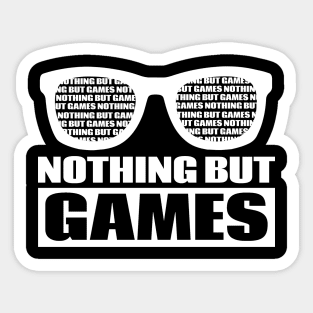 Cheerful Glasses Of Joyable Gamers Artwork Sticker